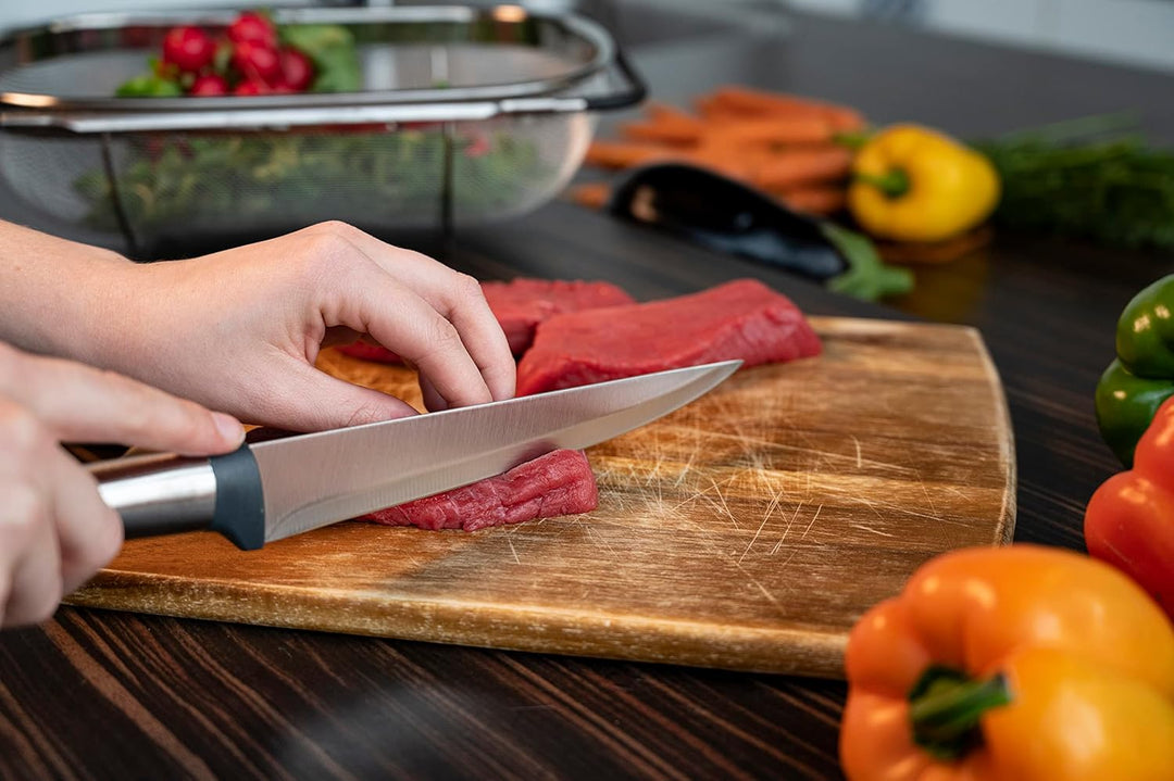 alpina Kochmesserset 5-Teilig - Profi Messerset - Multifunktionales Chefmesser - Bestückt für Küchen