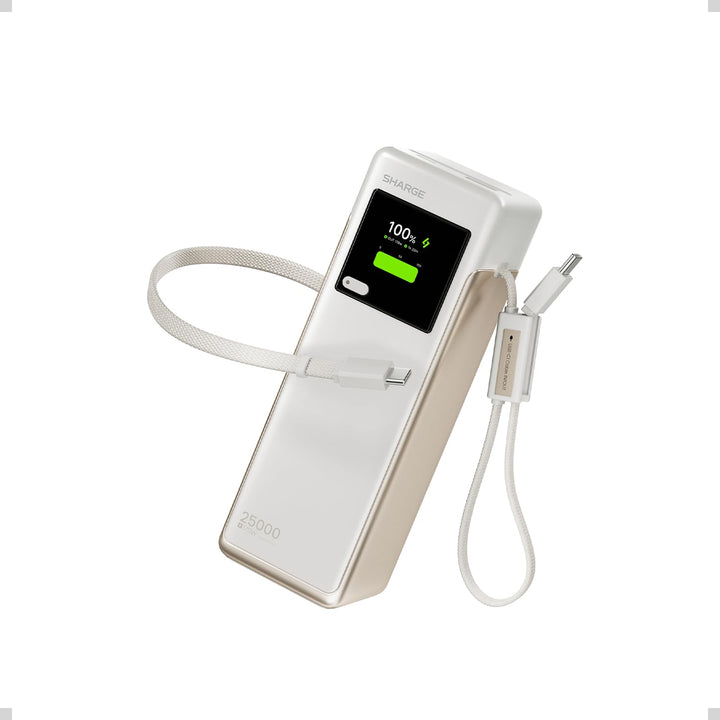 sharge Laptop Powerbank 170W, HyperTower 170 Schnellladegerät Tragbare Power Bank 25000mAh mit 4 Ans