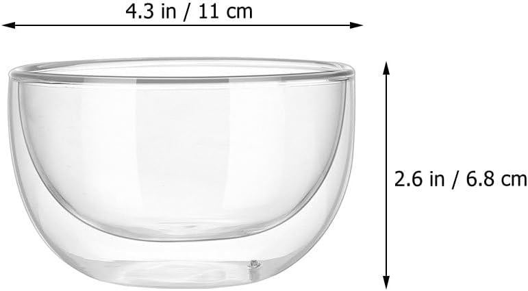 Cabilock 3 Stück Für Die Obstküche Transparentes Glas Desserts Glaswaren Zuhause Tolle Zubereitung D