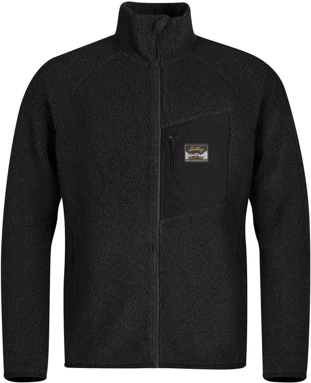 Lundhags Flok Wool Pile Men Schwarz S, Schwarz S