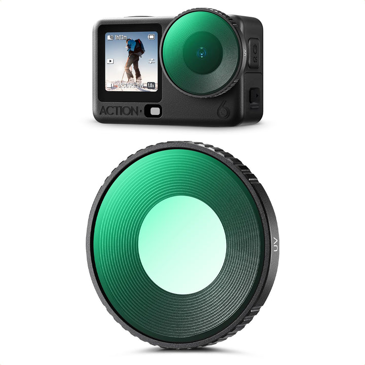 K&amp;F CONCEPT UV Filter Kompatibel mit DJI Osmo Action 6, UV Schutzfilter Ultraviolett-Filter Optische