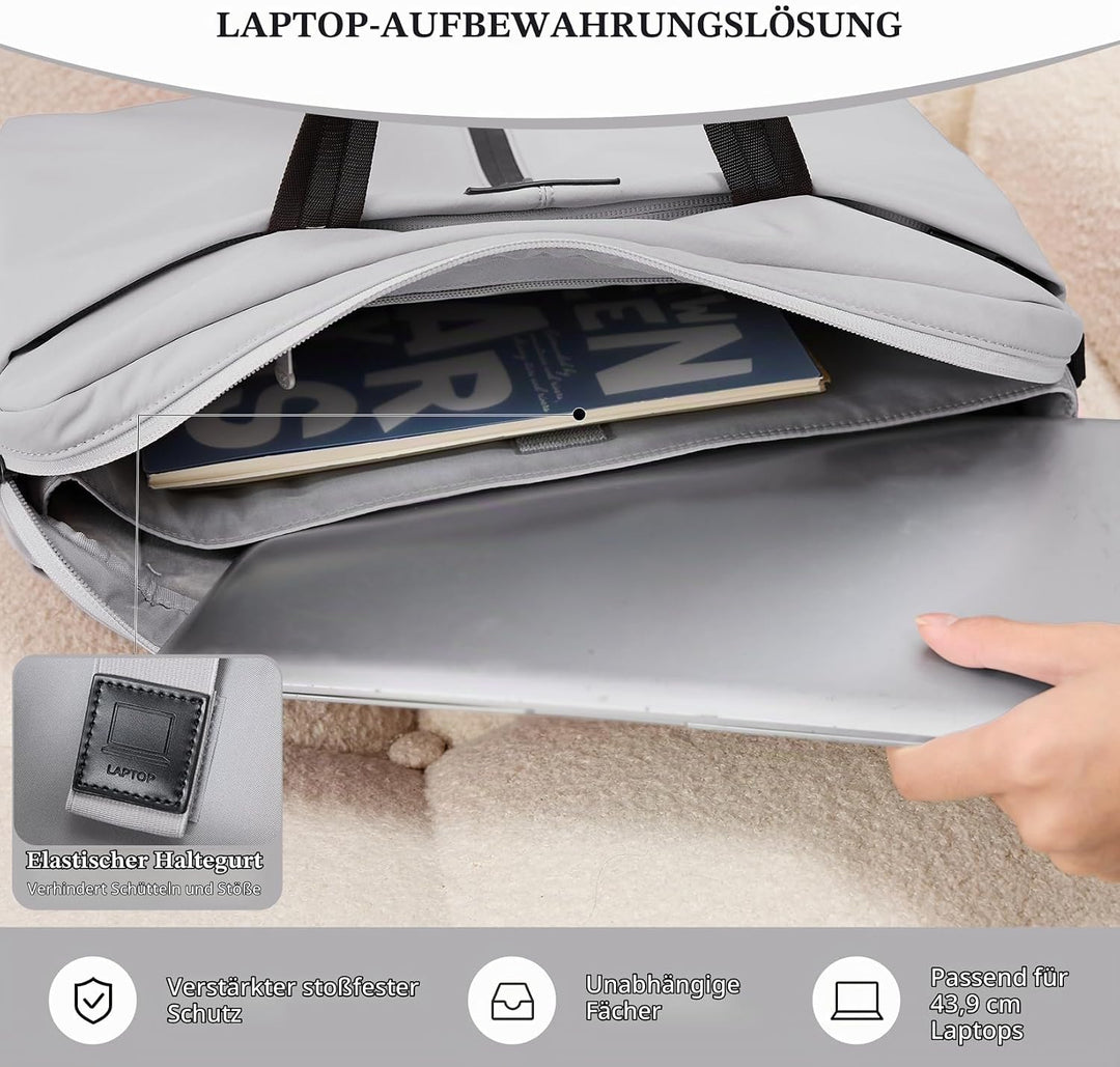 Timeet Laptoptasche 17 Zoll mit Abnehmbarem Schultergurt 360°-Schutz 17 3 Zoll Laptop Tasche Arbeits