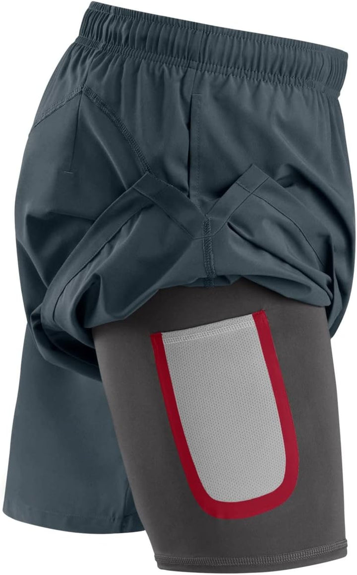 Vegas Golden Knights NHL Rink Fitness 2in1 Tech Shorts M Charcoal, M Charcoal