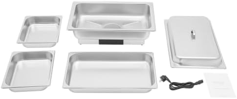 600w Chafing Dish Elektrisch, Pc-Klappdeckel, Visueller Warmhalteofen Mit Temperaturkontrolle, 9L Sp