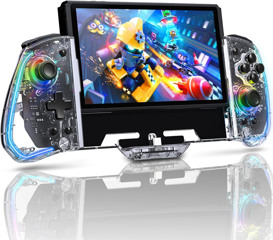NexiGo Gripcon, (Gen 2), Keine Deadzone, Enhanced Switch/Switch OLED Controller für Handheld-Modus,