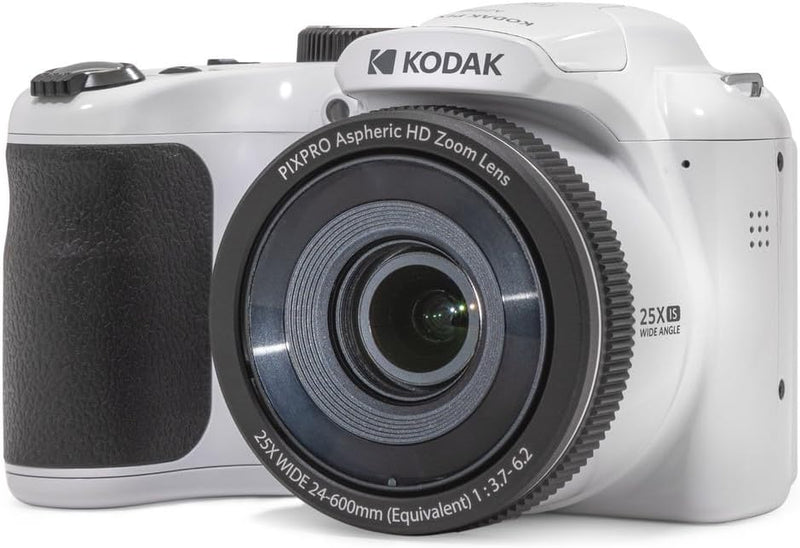 KODAK PIXPRO Astro Zoom AZ255-WH 16MP Digitalkamera mit 25-Fach optischem Zoom, 24 mm Weitwinkel, 10
