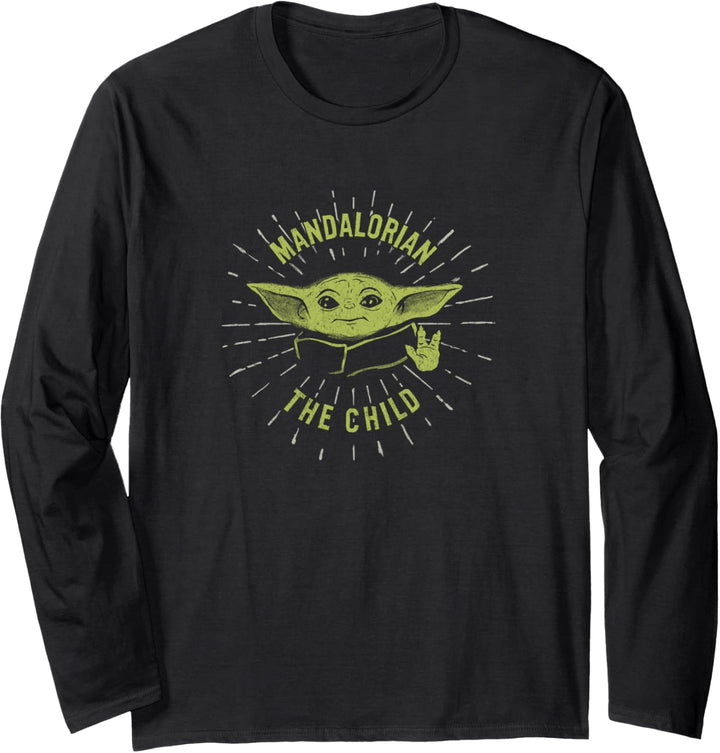 Star Wars: The Mandalorian The Child Waves & Lines Langarmshirt