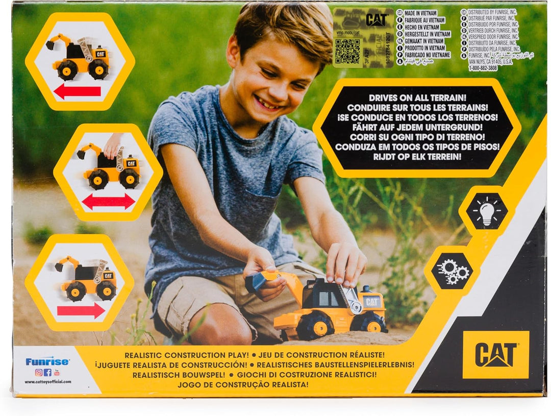 CatToysOfficial Unstoppable Movers Excavator Large Bagger Yellow, Large Bagger Yellow