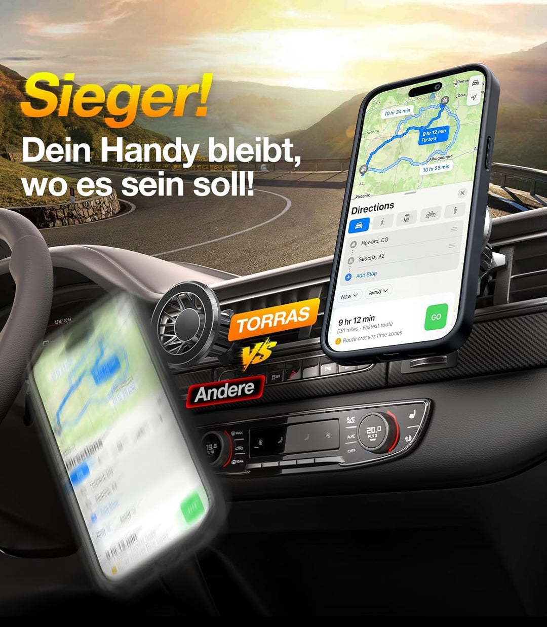 TORRAS Speziell für iPhone 13 Hülle für MagSafe Nr.1 Magnetkraft Zertifizierte Militärschutz Stossfe