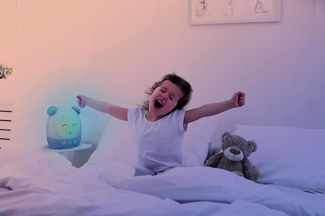Tiny Boo DES17230 Schlaftrainer mit Licht und sanften Melodien, Kinderwecker mit Musik, Wecker mit L