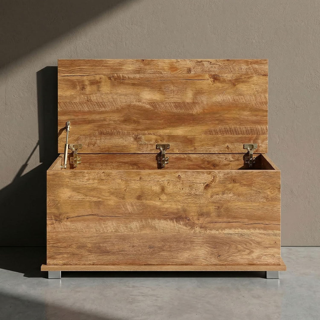 VDD Aufbewahrungsbox - Spielzeugkiste - Deckenkiste - 100 cm breit - vintage braun