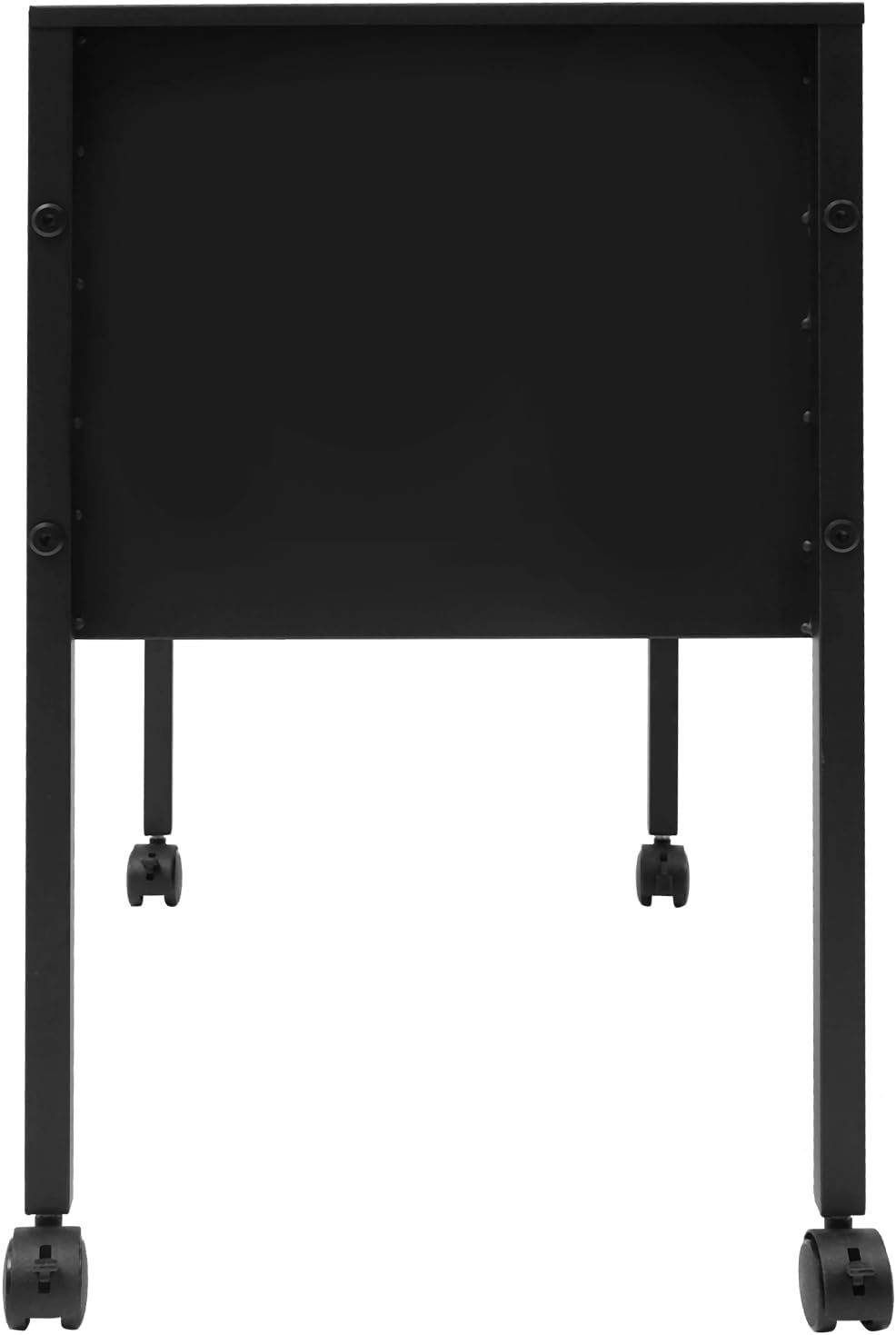Aktenschrank Aktenordner Schwarz mit Rädern Hängemappenwagen Zum Organisieren, Sortieren und Ablegen