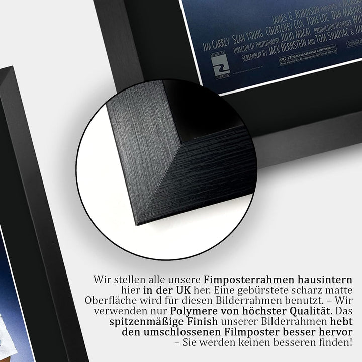 HWC Trading Ace Ventura Pet Detective A3 Gerahmte Signiert Gedruckt Autogramme Bild Druck-Fotoanzeig