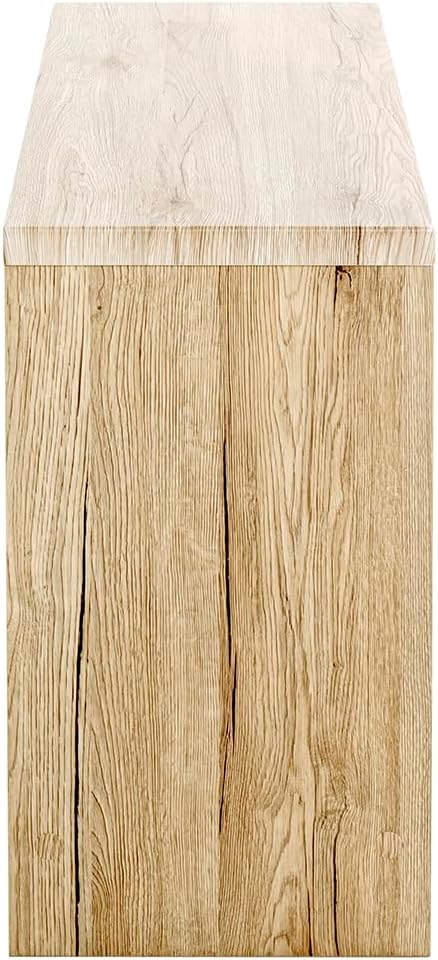 HAKU Möbel Bank, eiche San Remo-chrom, 81 x 30 x 55 B 81 x T 30 x H 55 Eiche San Remo-chrom, B 81 x