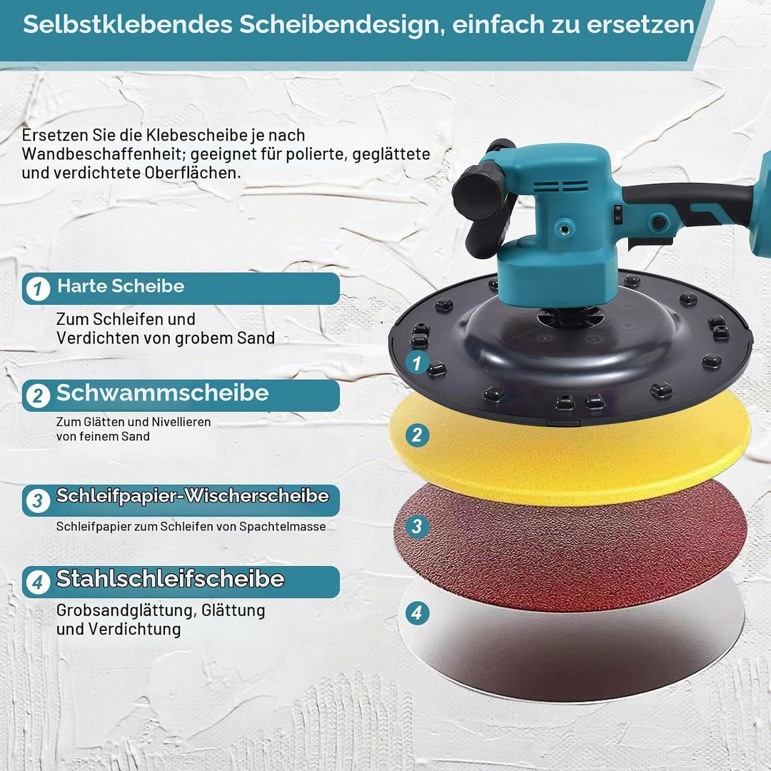 Elektrische Wandglättmaschine, Akku Wandmörtel Finishing Machine,Elektrische Kelle for Glätten und P
