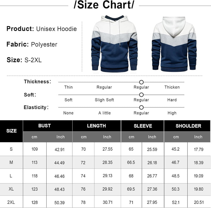 KENAIJING Herren Hoodie, Herren Sweatshirt Jacken Unisex Pullover Long Sleeve Kapuzenpullover S Gelb