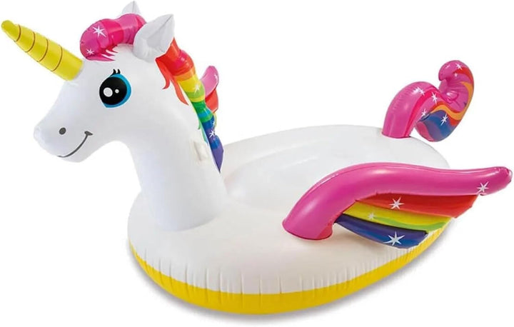Intex Mega gelbe Ente, aufblasbare Insel Einhorn 89" x 68", Einhorn 89" x 68"