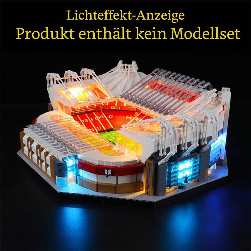 GEAMENT LED Licht-Set Kompatibel mit Lego Old Trafford Manchester United - Beleuchtungsset für Creat