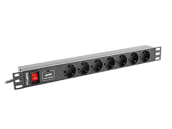 LANBERG Power Strip. Rack PDU (1U 16A 7X SHUKO 2M)