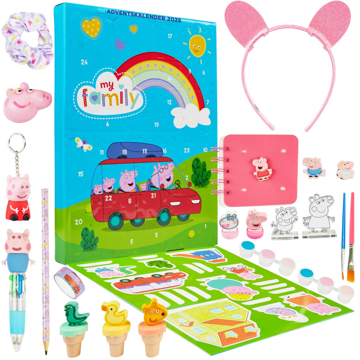 Get Trend Peppa Pig Adventskalender 2025 Kinder Weihnachtskalender mit 24 Türchen & Geschenken, Coun