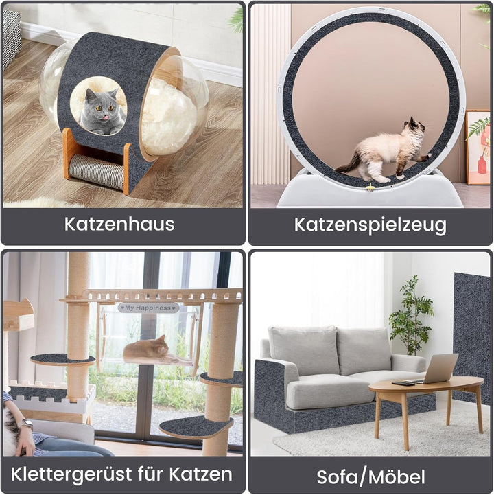 Selbstklebend kratzmatte Katze, DIY Kratzbrett, Kratzschutz Sofa Katze Ideal für kratzteppich, Kratz