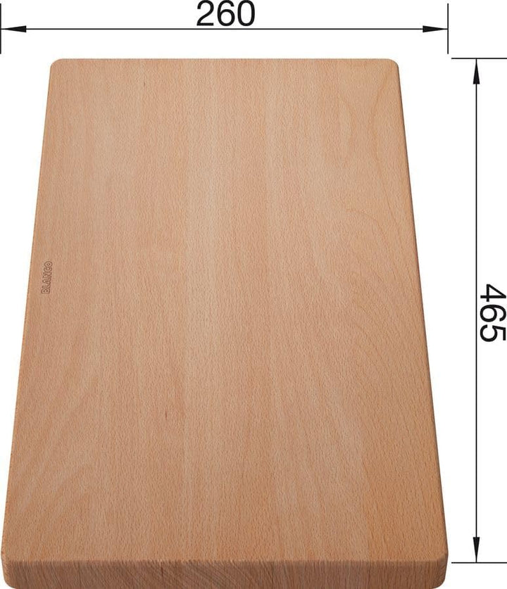 BLANCO 225685 massiver Buche Schneidbrett, Holz, Large