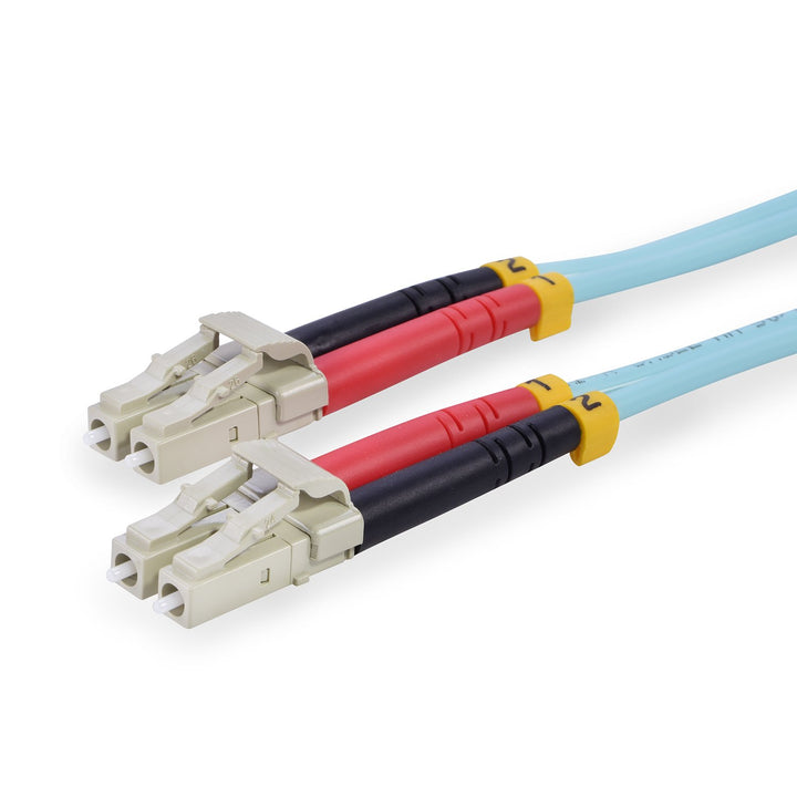 TPFNet Premium 5er Pack 10m LWL Glasfaser Fiber Patchkabel Netzwerkkabel OM3 Multimode LC/LC Duplex
