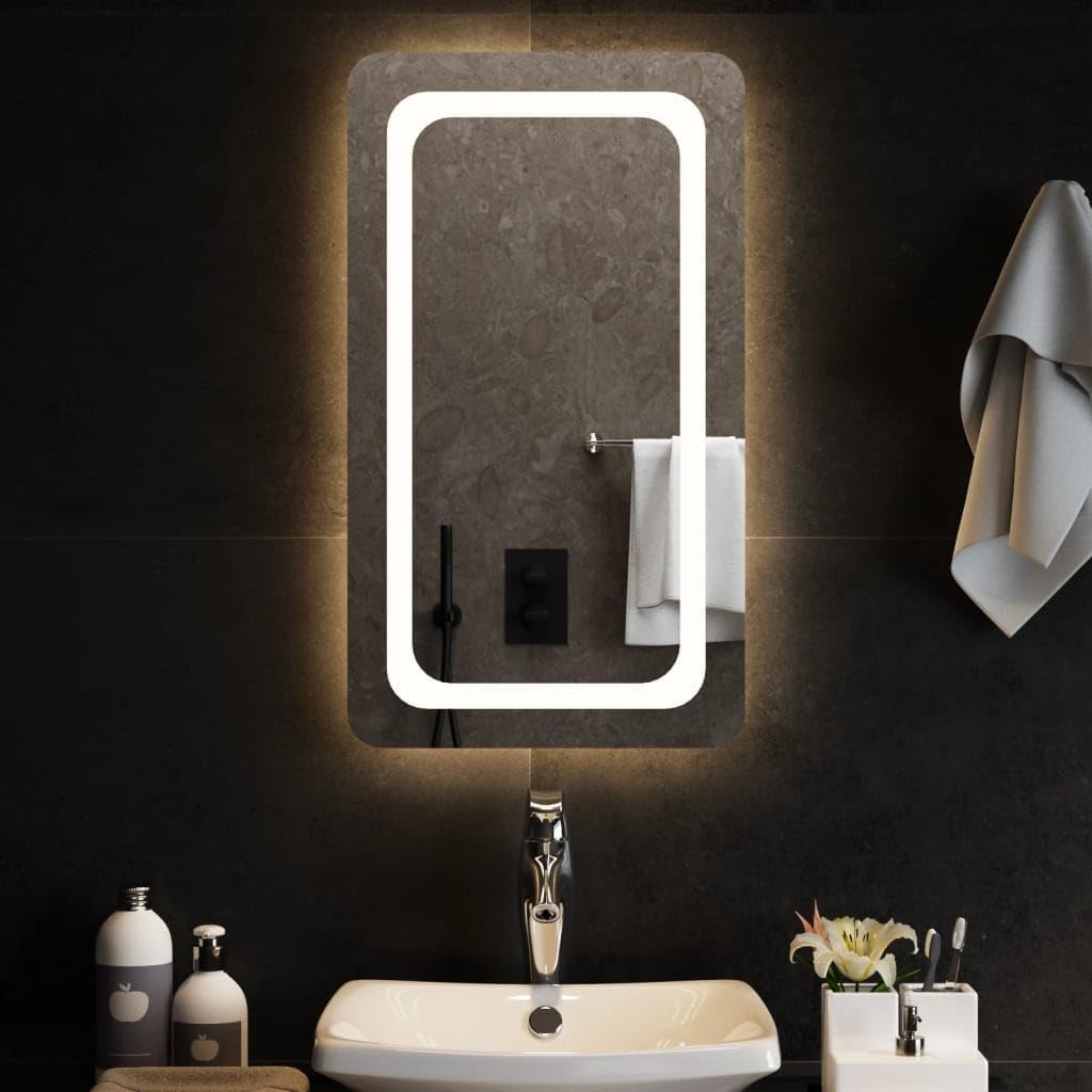 vidaXL LED Badspiegel Beleuchtung Wandspiegel Lichtspiegel Badezimmerspiegel Bad Spiegel Badezimmer