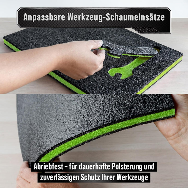 Precision Defined Werkzeugkisten-Schaumstoff - Einsätze für Koffer, Werkzeug-Schaumstoff, Polyethyle