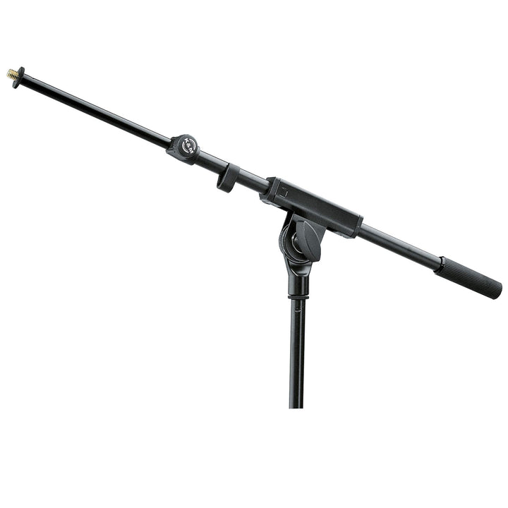 K&amp;M 21140 Schwenkarm Schwarz – ausziehbar 42,5 - 72,5 cm – Galgen mit 3/8“ Gewindeanschluss, verstel
