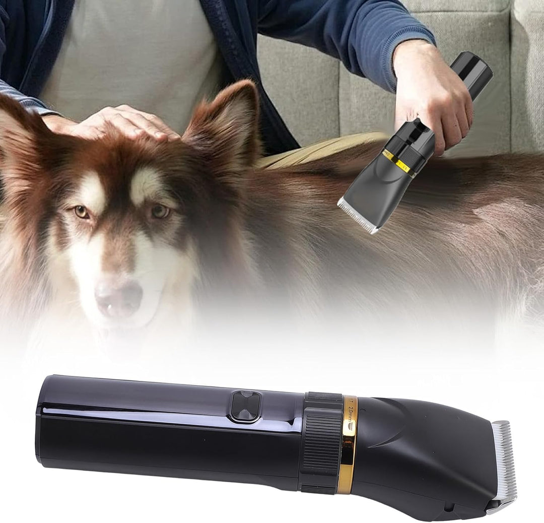LUCKDANO Hunde-Haarschneidemaschine, Pflegeset, Elektrischer Haustier-Trimmer, Geräuscharm, Professi