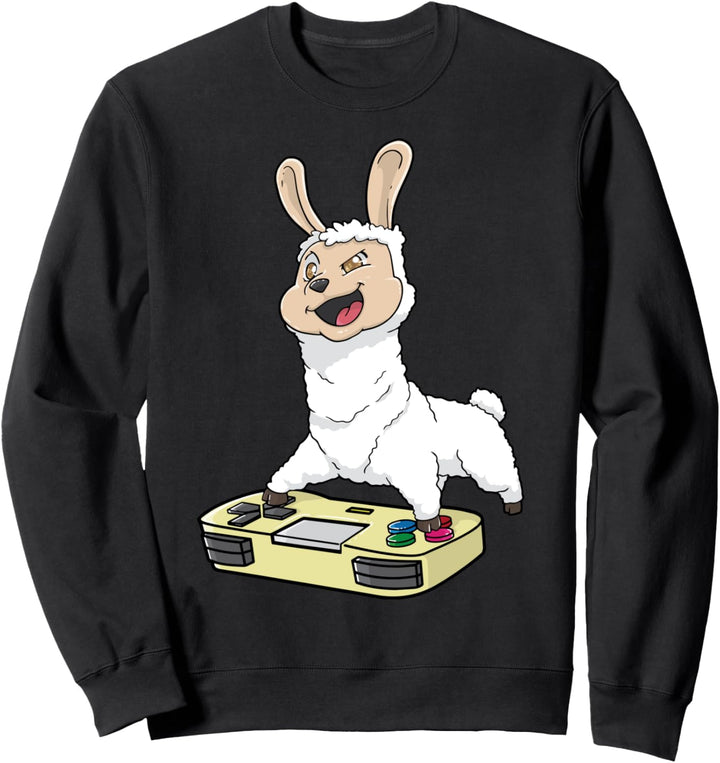 Lama Alpaka Anime Gaming Gamer Kawaii Sweatshirt