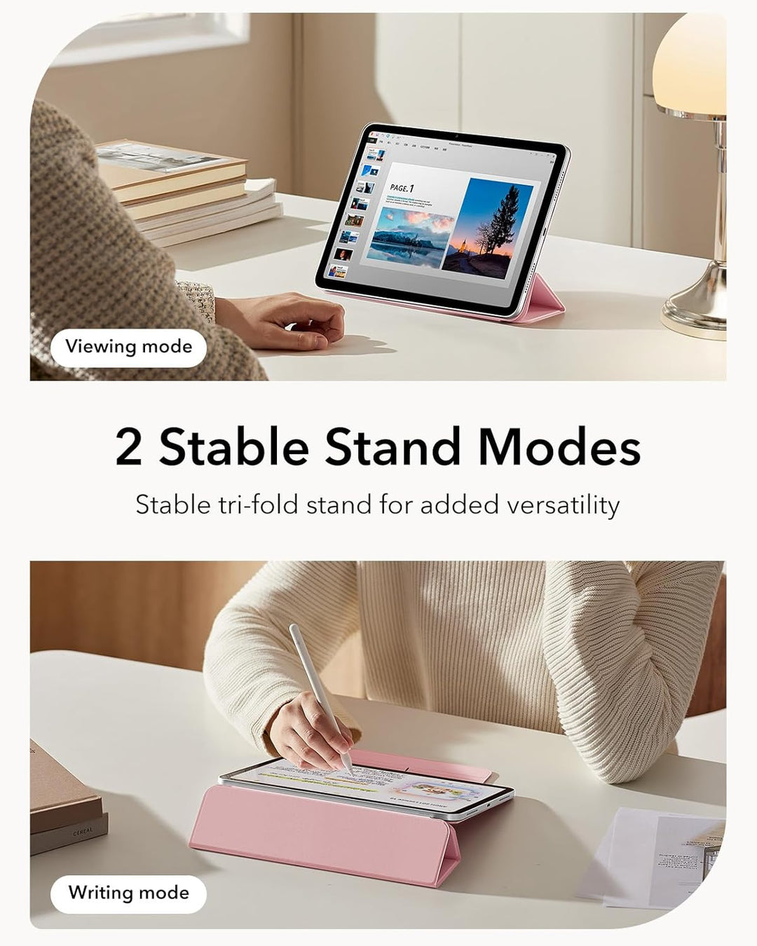ESR für iPad Air 11 Zoll 2026 Hülle M4/M3/M2, iPad Air 5/4 Hülle (2025/2024/2022/2020) Starke Magnet