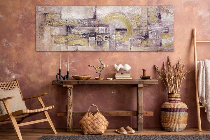 YS-Art Acrylbilder auf Leinwand Handgemalt Bewegungen | Gemälde mit Rahmen wohndecor | handgemalte a
