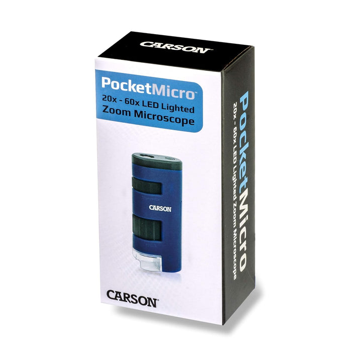 Carson PocketMicro 20x-60x Taschenmikroskop mit LED und asphärischen Linsen (MM-450)