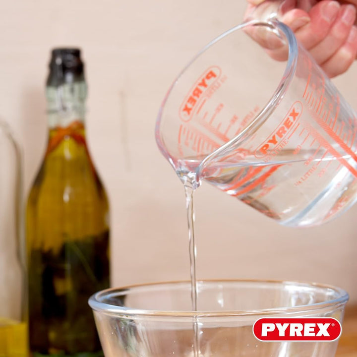 Pyrex – Messkrug aus strapazierfähigem Glas, Glas, durchsichtig, Set 3 pièces 3 Stück (1er