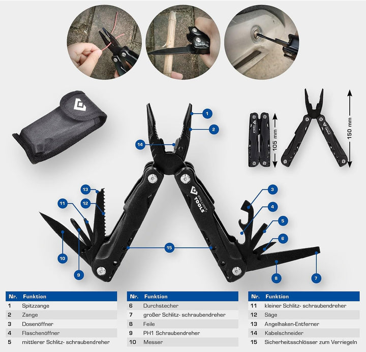 BRILLIANT TOOLS BT100903 Multifunktionszange [Powered by KS TOOLS]