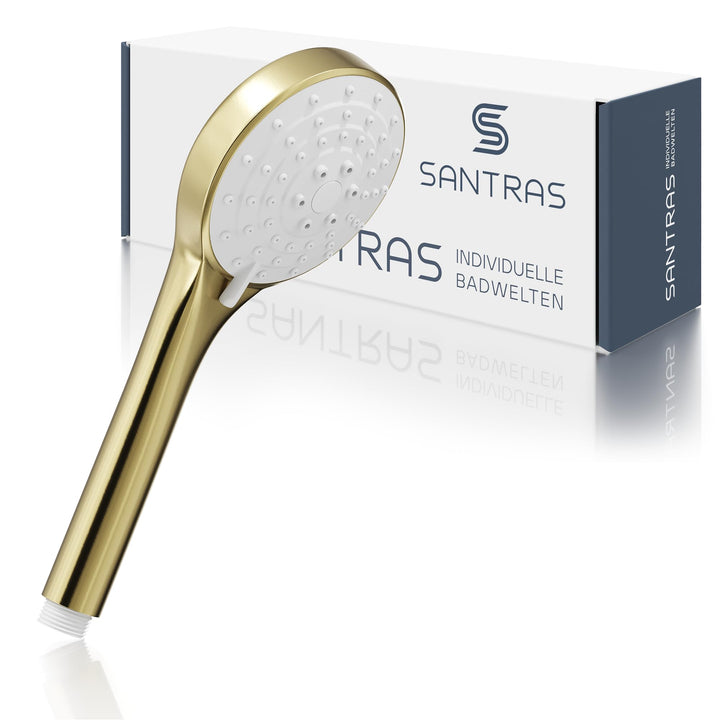 SANTRAS® Handbrause mit dreifach verstellbaren Duschkopf in Bronze Bronze Dreifach verstellbar, Bron