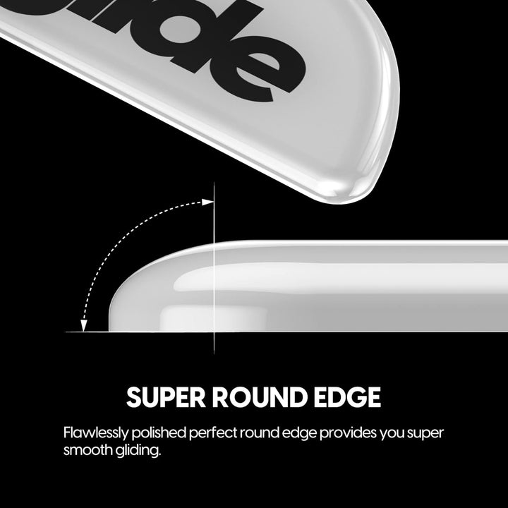 Superglide – Schnellste und glatteste Mausfüsse/Skates aus ultrastarkem, makellosem Glas, superschne