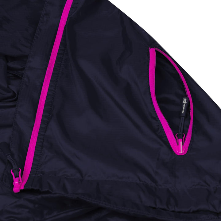 Trollkids Fjell Windjacke für Kinder 98 Marineblau / Magenta, 98 Marineblau / Magenta