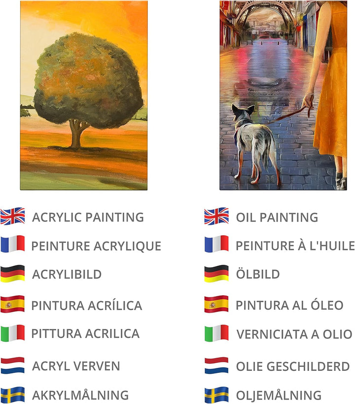 Belle Vous 14 Stk Leere Leinwände zum Bemalen – 30 x 40 cm – Bespannte Leinwand Rahmen – Leinwände f
