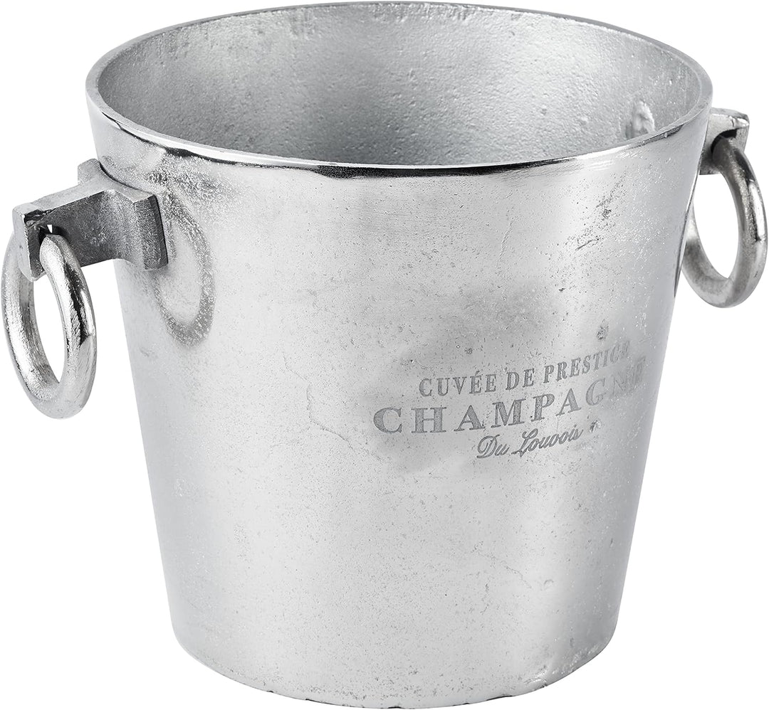 Michael Noll Champagnerkühler, Weinkühler, Flaschenkühler, Aluminium, Silber, S, M, L, 20 cm, 23 cm,