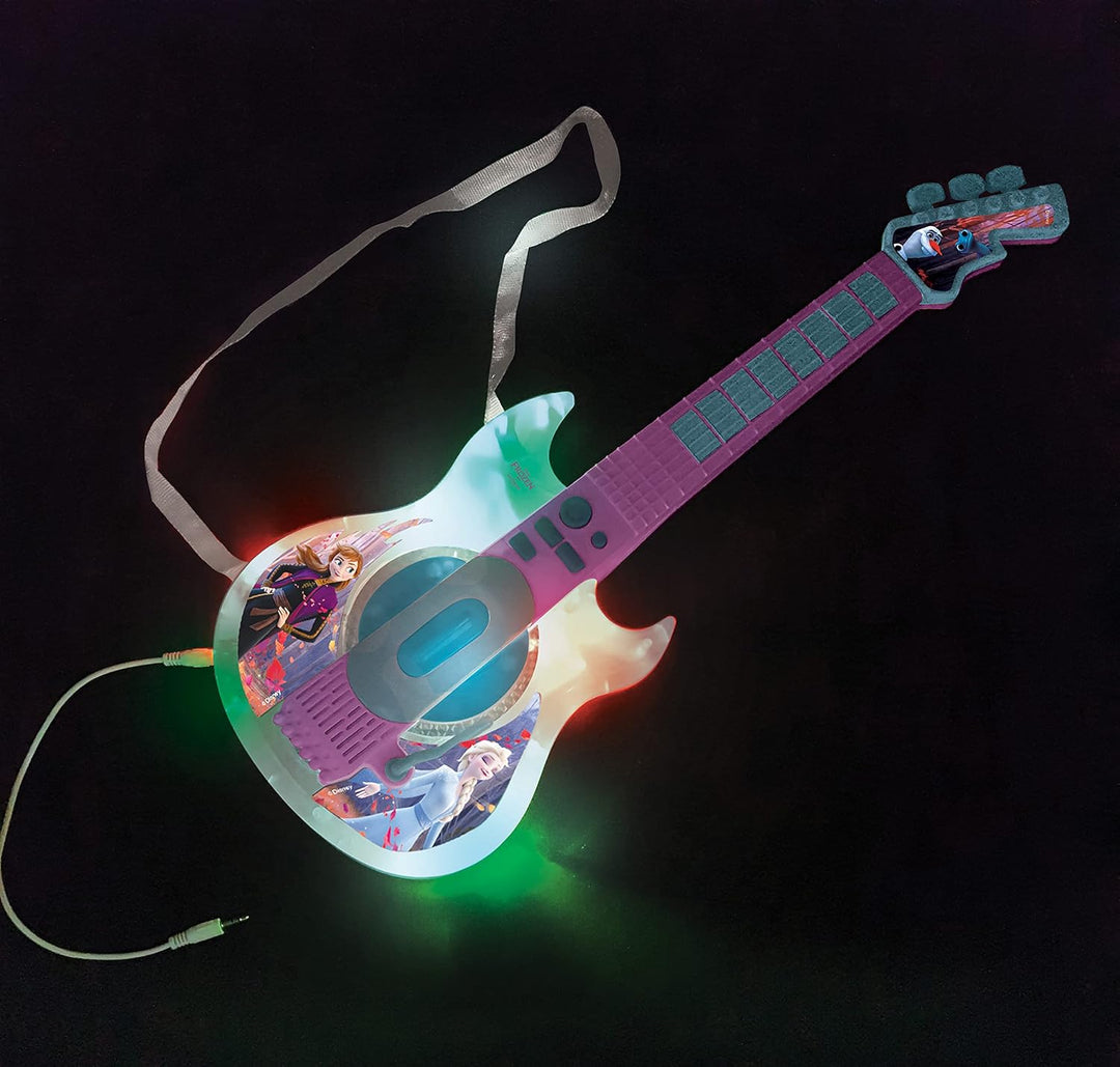 Lexibook, Die Eiskönigin, Leuchtende elektronische Gitarre mit Mikrofon, Brille mit Mikrofon, Melodi