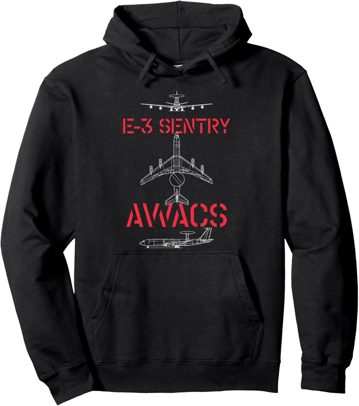 E-3 Sentry AWACS - Militärflugzeug Pilot Pullover Hoodie
