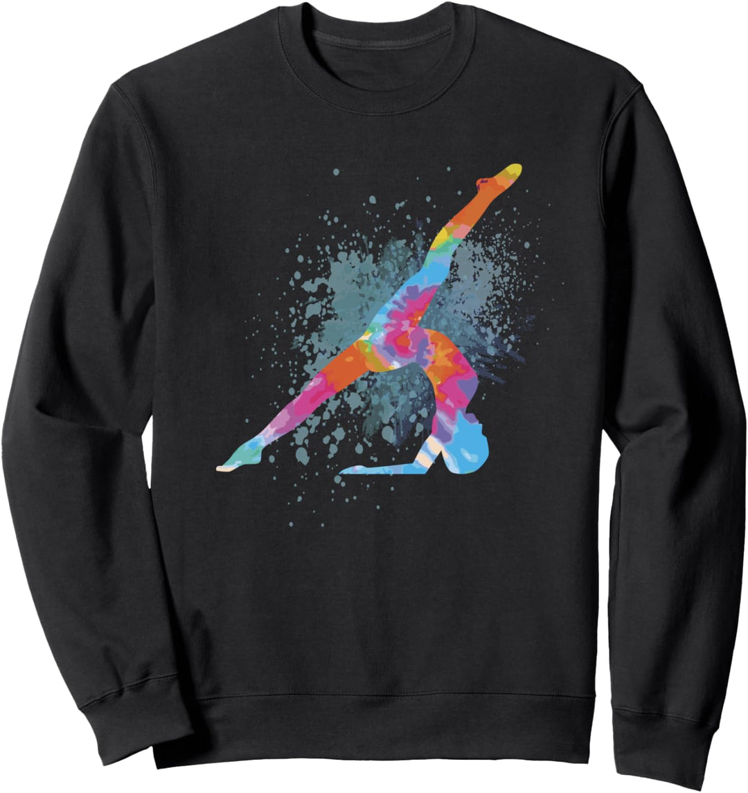 Turnen Mädchen Figur Design - Akrobatin Kunstturnen Turn Sweatshirt