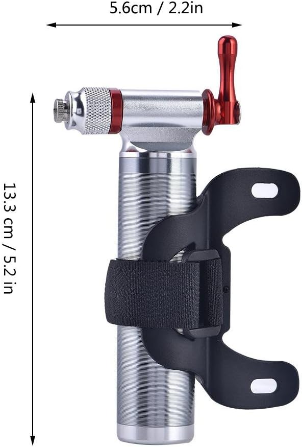 Fahrrad Pumpe CO2 Inflator, Tragbare Mini Leichte Aluminiumlegierung Mountainbike Rennrad Reifenschl
