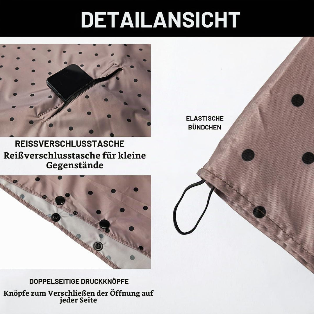 Regenponcho Damen/Herren Outdoor Jacket – Wasserdicht, Leicht &amp; Packbar für Wandern, Camping Mit Kap