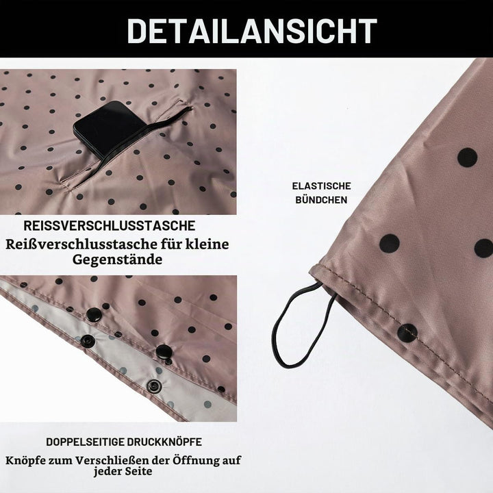 Regenponcho Damen/Herren Outdoor Jacket – Wasserdicht, Leicht &amp; Packbar für Wandern, Camping Mit Kap