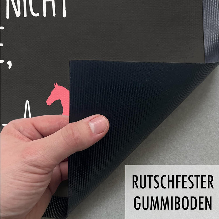 Trendation - Wenn Ich Nicht Aufmache Bin Ich Im Stall Fussmatte Reiterin Geschenk Pferde Reiten Fuss