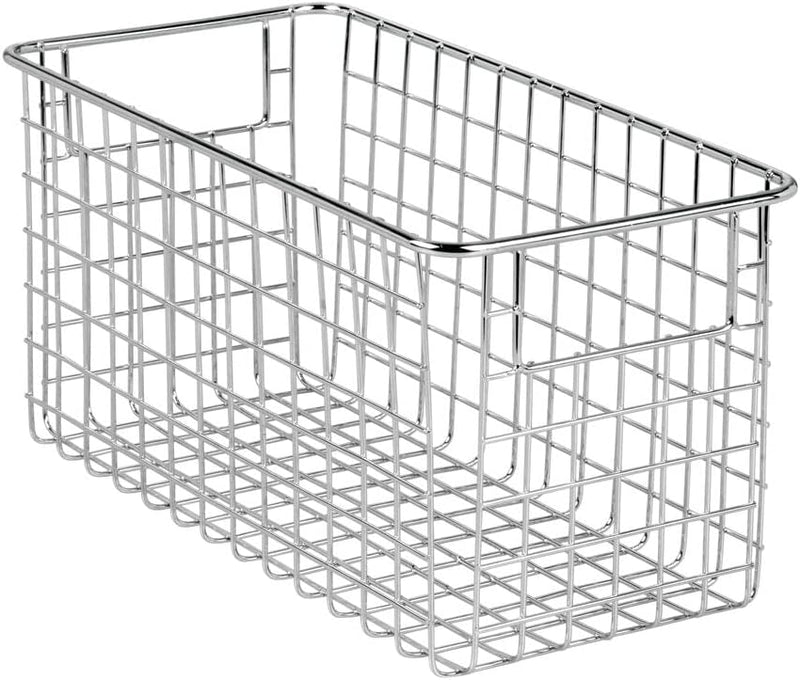 mDesign Drahtkorb für Badzubehör – praktische Gitterbox mit Griffen aus rostbeständigem Metall für T